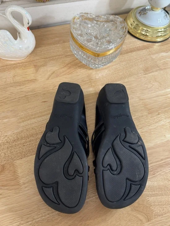 Skechers Something Else Black Crisscross Slip-On Mary Jane Mules Size 8 Grunge - Picture 14 of 14